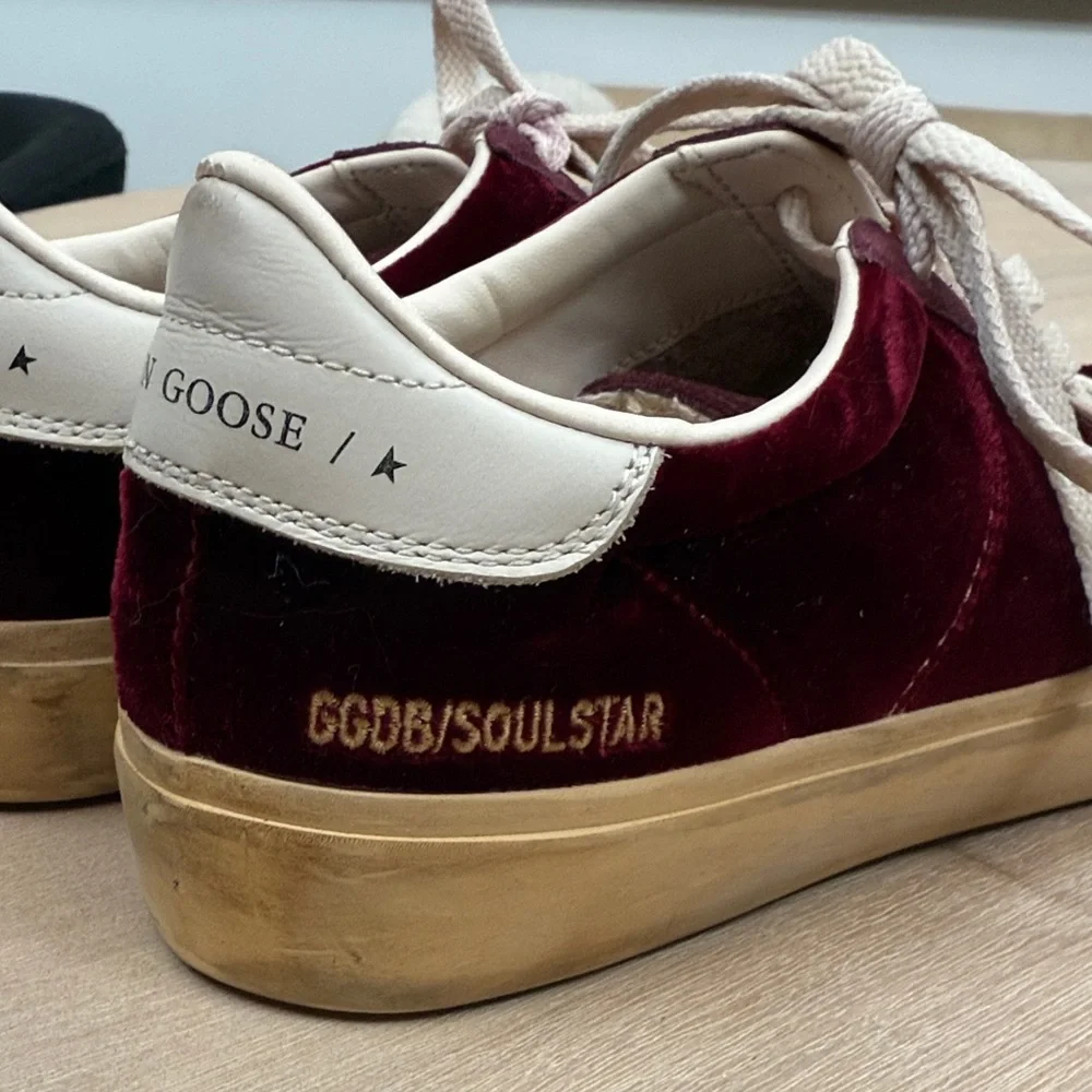 Golden Goose Burgundy Velvet Soul Stars - Picture 12 of 13